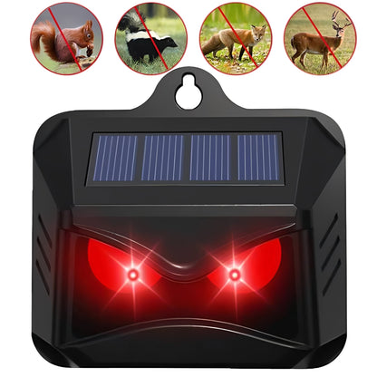 Outdoor Pest Repellent Ultrasonic Solar Device, 2 Pack