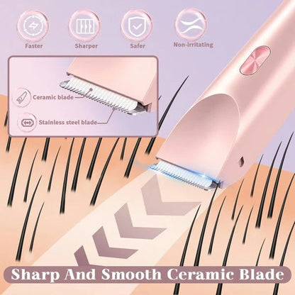 Women's Electric Shaver with Precision Trimmer Attachment