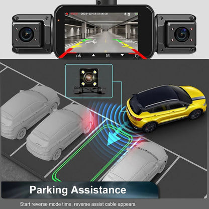HD Dual Camera Car Dash Cam with Night Vision Wi-Fi