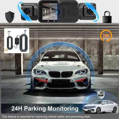 HD Dual Camera Car Dash Cam with Night Vision Wi-Fi
