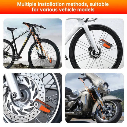 Anti-Theft Motorcycle Brake Lock with Alarm System