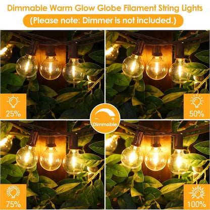Colorful Solar Patio String Light Decoration