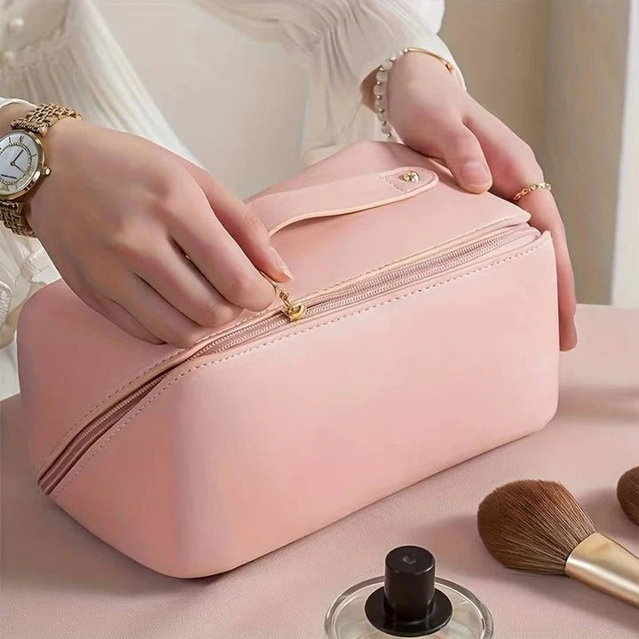 Large Cosmetic Storage Pouch with Many Pockets