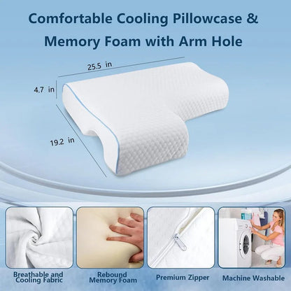 Snuggle Buddy Pillow with Armrest and Back Support
