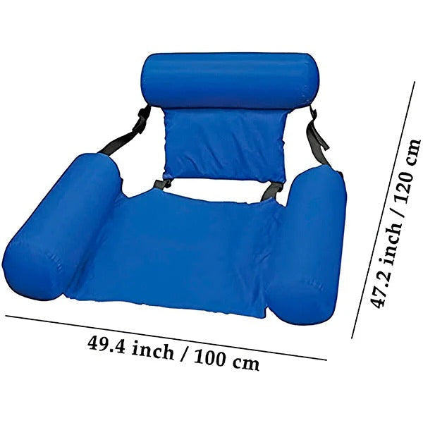 Comfortable Pool Float with Back Support and Cup Holder