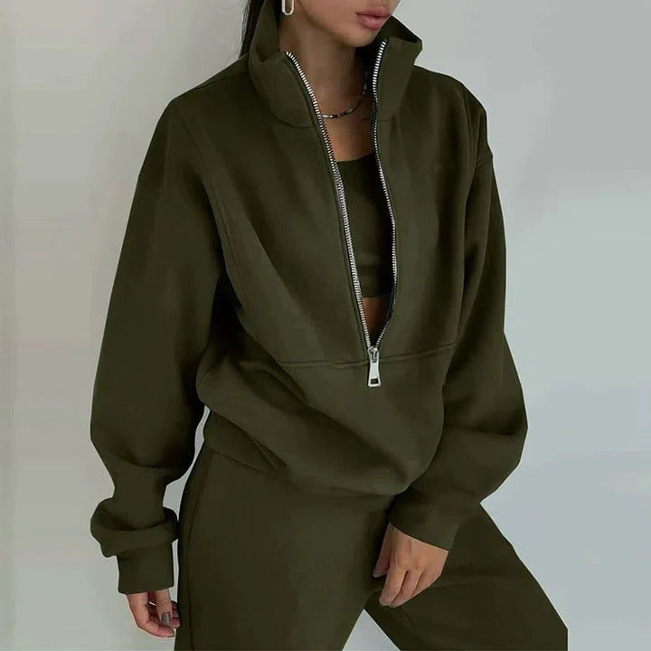 Women's Slim Fit Sports Tracksuit for Gym and Everyday Wear