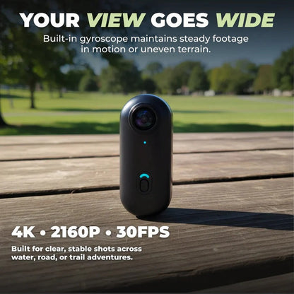 Adventure Camera | Ultra-Portable 4K Camera with Waterproof Design | 128GB Memory for Stunning Filming