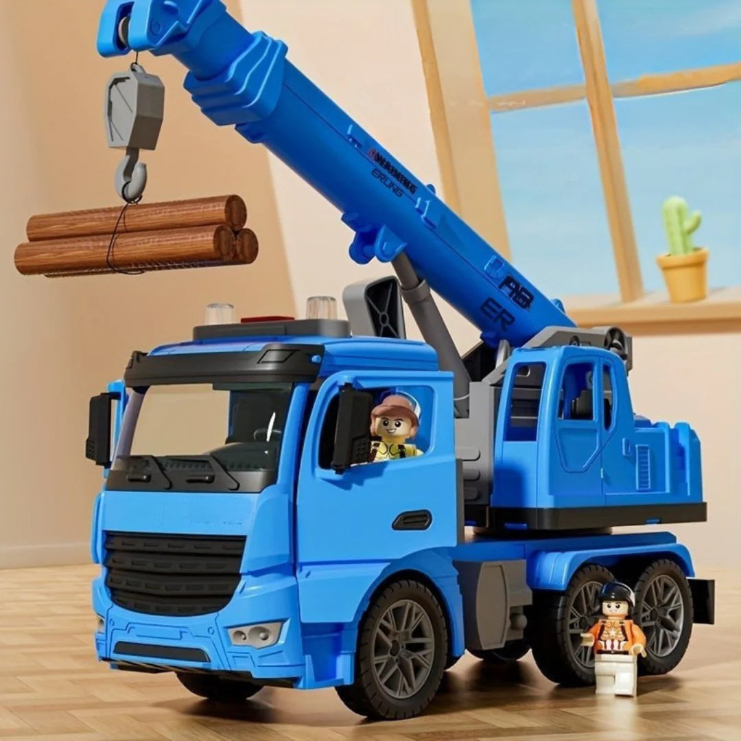 Interactive Crane Truck Toy | Lights & Sounds with Movable Parts | Engaging Play for Skill Development