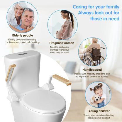 Sturdy Bathroom Grab Bar with Support Handles