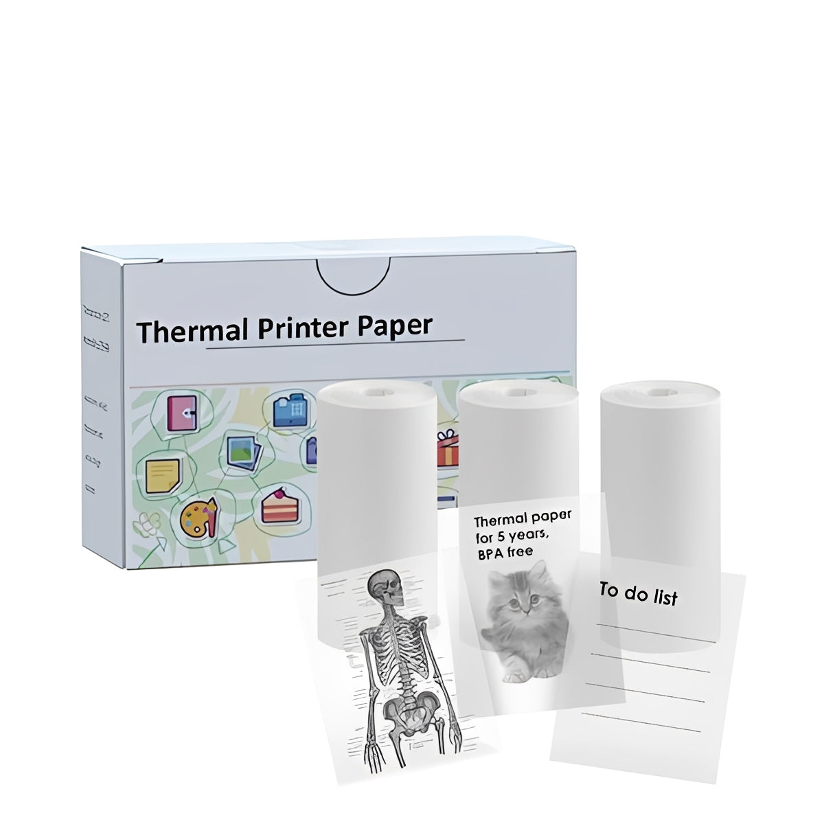 Wireless Compact Photo Sticker Printer with Bluetooth
