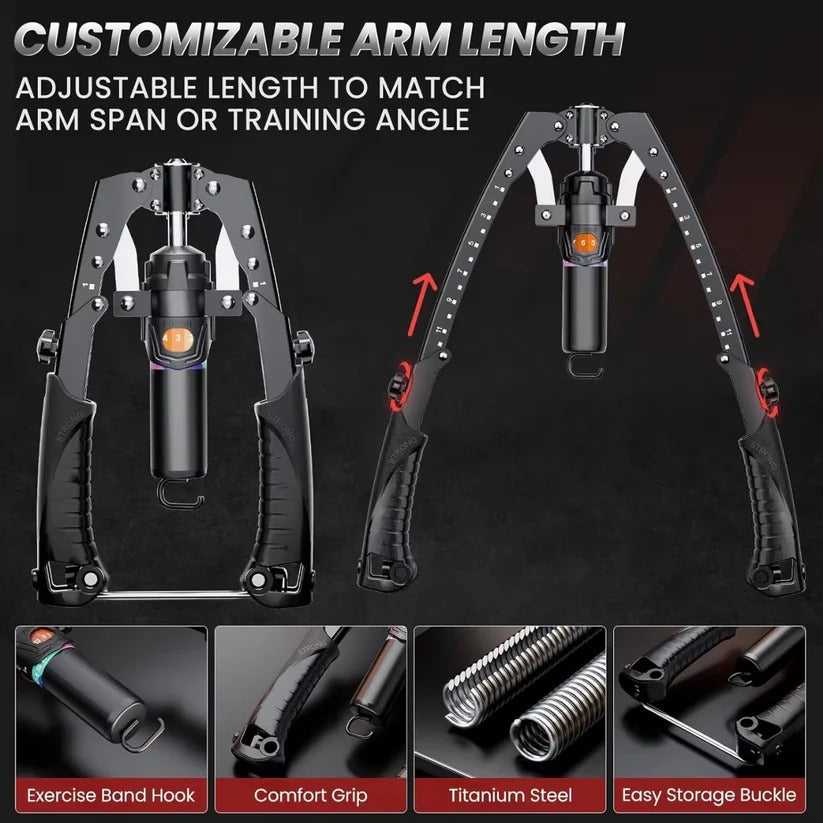 Compact Home Gym Arm Exerciser with Adjustable Resistance