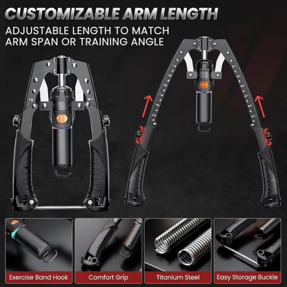 Compact Home Gym Arm Exerciser with Adjustable Resistance