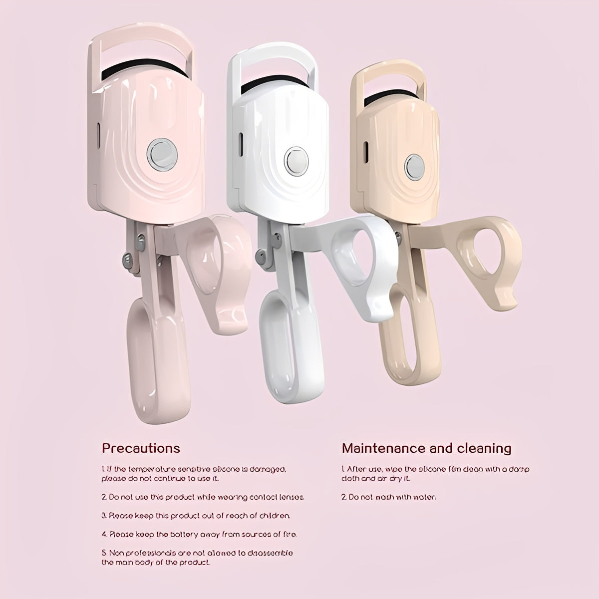 Portable Warm Eye Lash Curler for Easy Makeup