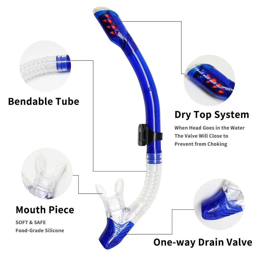 Durable Dive Mask with Flexible Rubber Strap