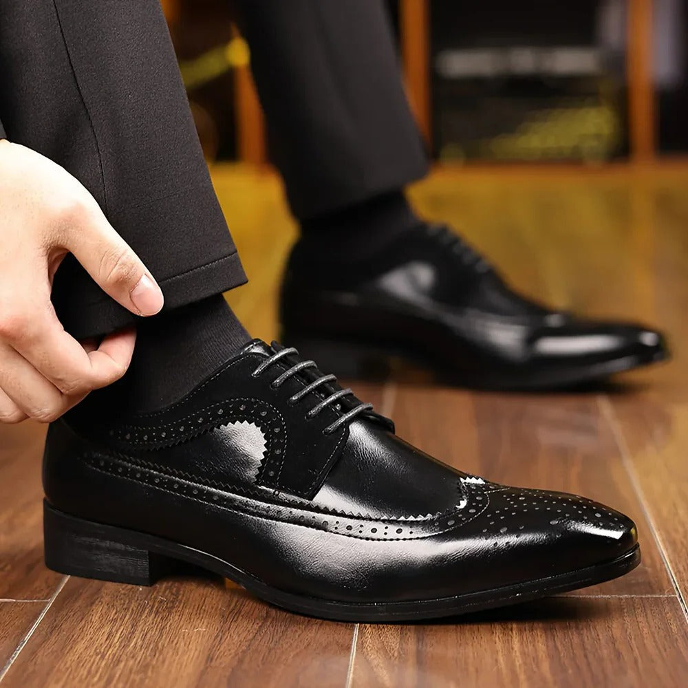 Men's Polished Leather Dress Shoes