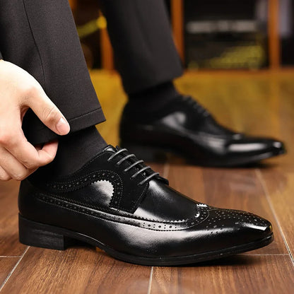 Men's Polished Leather Dress Shoes