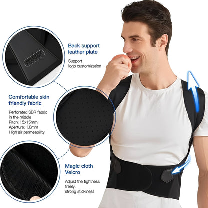 Comfortable Back Support with Flexible Shoulder Straps