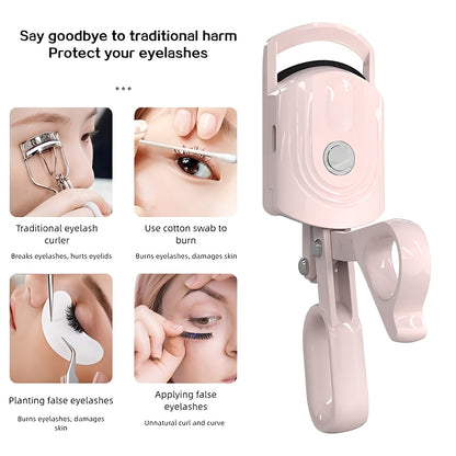 Portable Warm Eye Lash Curler for Easy Makeup