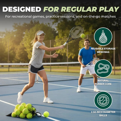 Premium Tennis Balls, 20 Pack with Net Bag