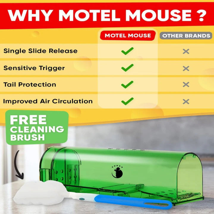 Easy Catch Humane Mouse Traps, 4 Pack