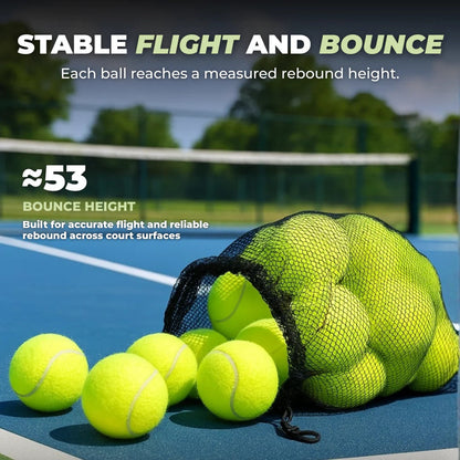 Premium Tennis Balls, 20 Pack with Net Bag