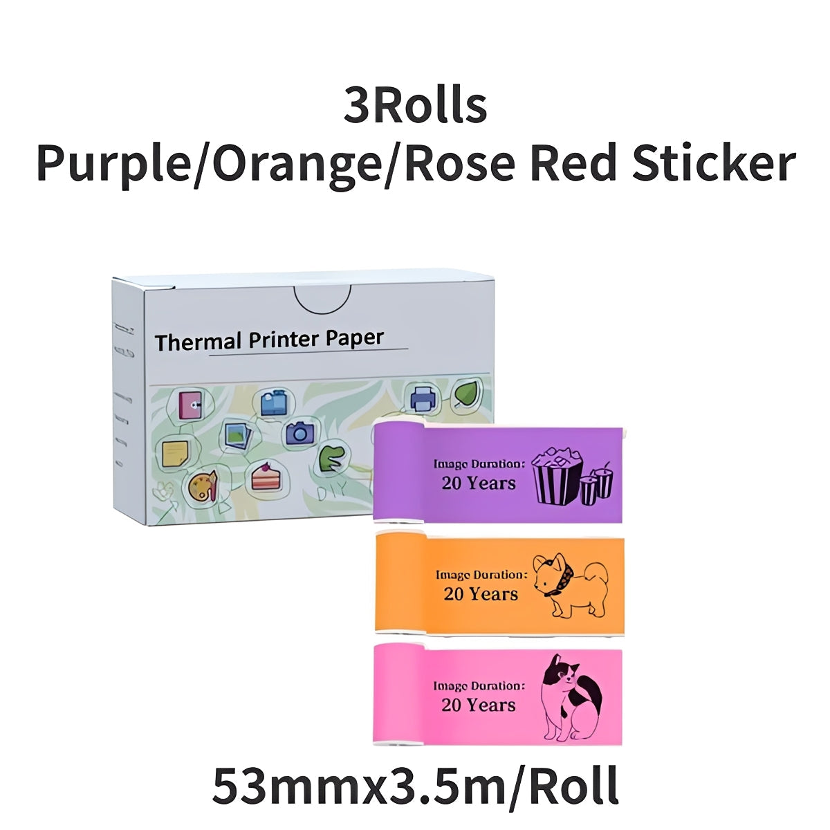 Wireless Compact Photo Sticker Printer with Bluetooth