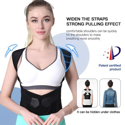 Comfortable Back Support with Flexible Shoulder Straps