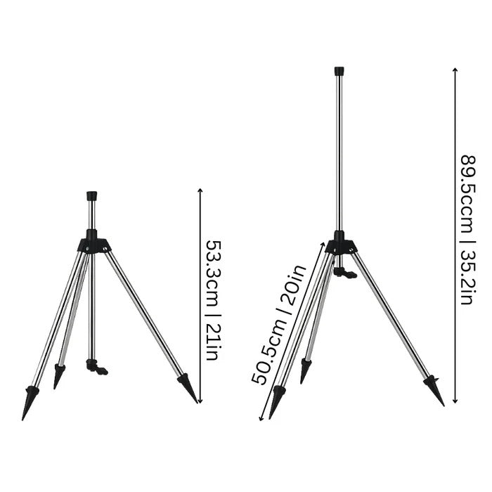 Telescoping Lawn Sprinkler with Stand – Adjustable 360-Degree Water Distribution for Yards Gardens & Large Areas