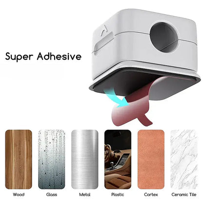 Wire Organizer Clips with Strong Magnet, 3-Pack for Desktop Cord Management, USB Cable Holder for Home Office & Desk