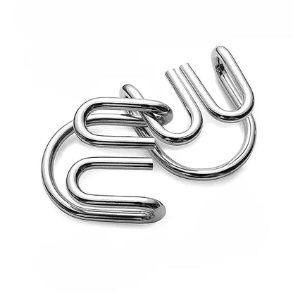 Brain Teaser Wire Disentanglement Game Set | Classic Metal Ring Puzzle Collection for Adults & Teens | Challenging IQ Logic Games