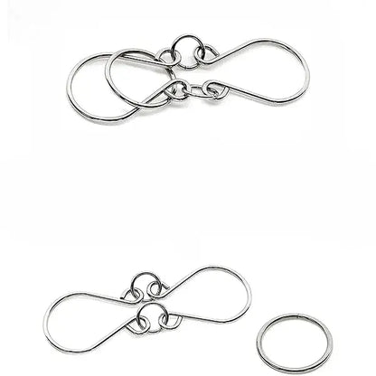 Brain Teaser Wire Disentanglement Game Set | Classic Metal Ring Puzzle Collection for Adults & Teens | Challenging IQ Logic Games