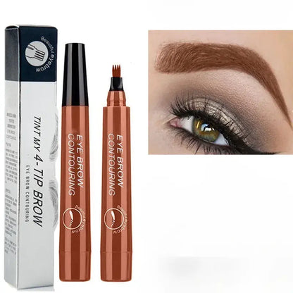 Precision Tip Brow Pencil Long-Lasting Waterproof Makeup for Natural Fuller Arches Microblading Effect