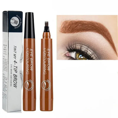 Precision Tip Brow Pencil Long-Lasting Waterproof Makeup for Natural Fuller Arches Microblading Effect