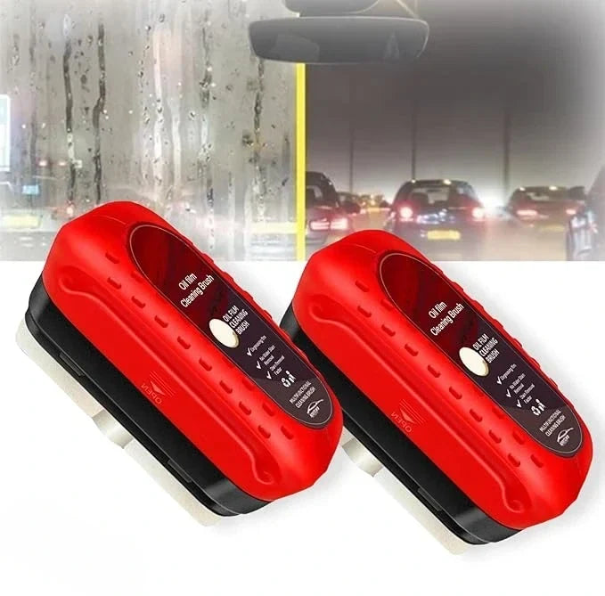 Windshield Glass Cleaner Brush with Water-Repellent Coating for Cars – Removes Haze, Streaks & Road Film