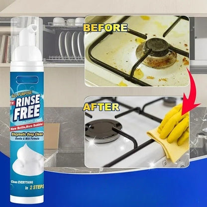 Kitchen Degreaser Spray Cleaner for Stove, Oven & Range Hood - Heavy-Duty Formula for Stainless Steel, Tile & Glass - Rinse-Free