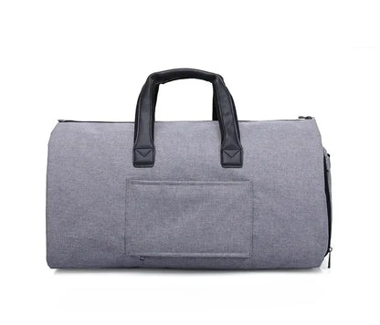 Convertible Garment Duffel Bag with Shoe Compartment for Business Travel, Weddings, Weekend Trips, Wrinkle-Free Suit Storage, Hanging Clothe