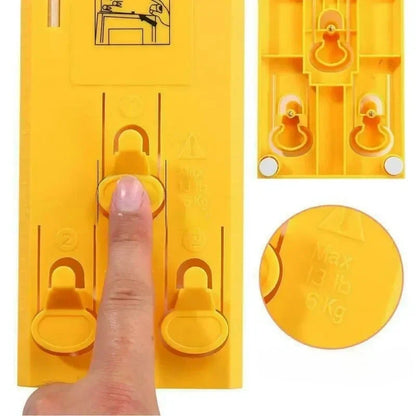 Picture Hanging Tool with Built-In Level for Walls - Frame Alignment Helper with Nail Marking System - Wall Decor Installation Aid for