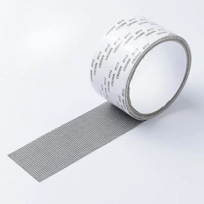 Screen Patch Tape Adhesive for Window & Door Mesh Tears Holes Rips 2-Pack Weatherproof Bug Barrier Indoor Outdoor