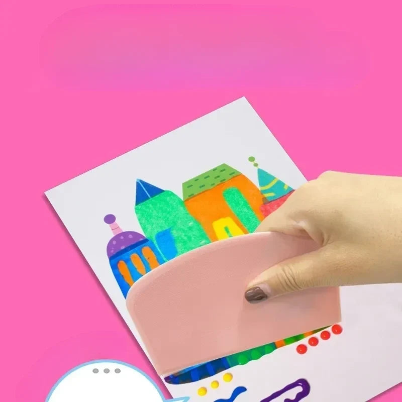Kids Rainbow Scratch Art Kit with Squeeze Pens & Reveal Cards for Creative Screen-Free Play