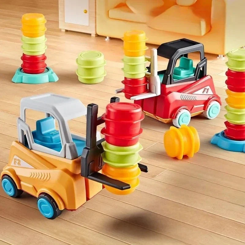 Wooden Balancing Crane Stacking Game for Kids, Tabletop Skill Building Toy with Lift & Stack Blocks, Educational Focus & Coordination Activi