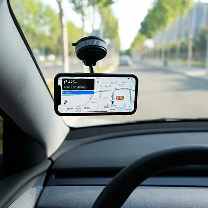 Car Phone Mount Dashboard Windshield Holder with Strong Suction Cup & 360° Swivel for iPhone Android GPS