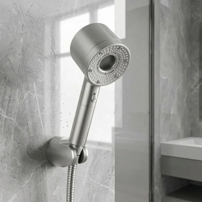 Multi-Spray Handheld Showerhead with 5 Adjustable Water Patterns in Chrome Finish for Modern Bathrooms