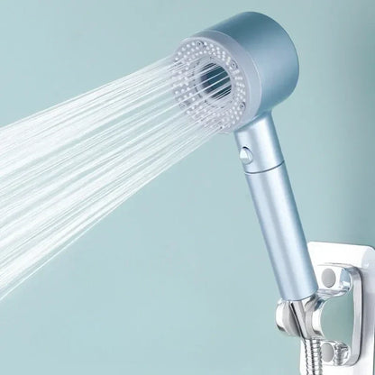 Multi-Spray Handheld Showerhead with 5 Adjustable Water Patterns in Chrome Finish for Modern Bathrooms