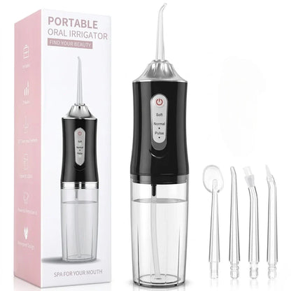 Cordless Water Flosser with 3 Pressure Modes for Travel & Home – Rechargeable Dental Irrigator for Braces, Gums & Deep Cleaning