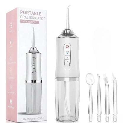 Cordless Water Flosser with 3 Pressure Modes for Travel & Home – Rechargeable Dental Irrigator for Braces, Gums & Deep Cleaning