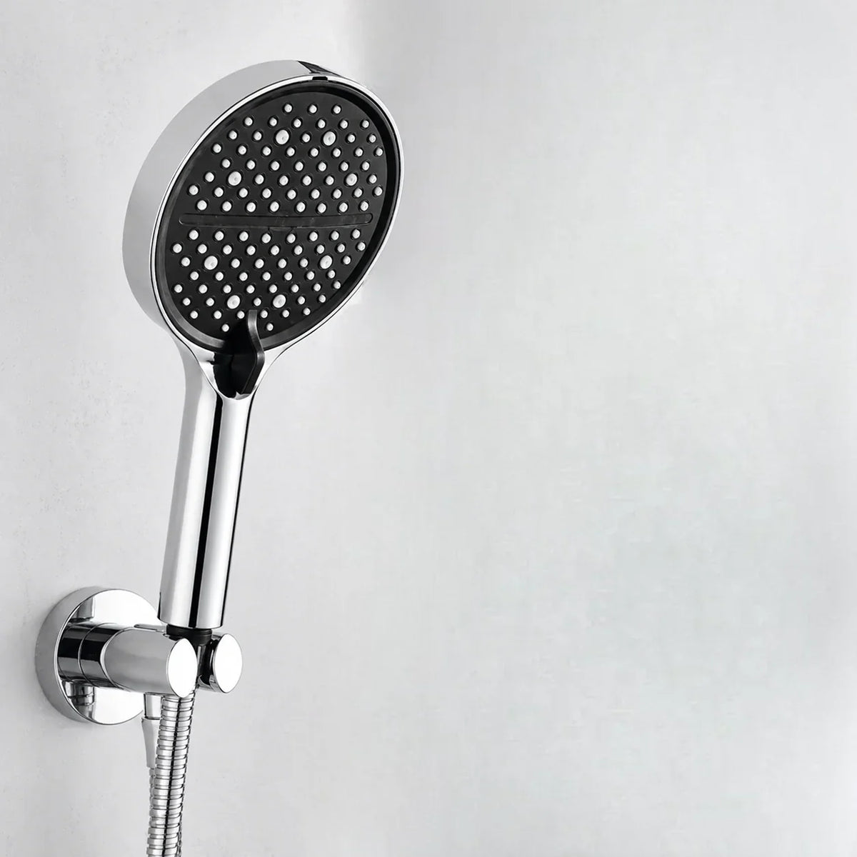 Handheld Shower Head with 7 Spray Settings, High Pressure Chrome Rainfall Showerhead for Bathroom, Adjustable Water Flow Wand for Low