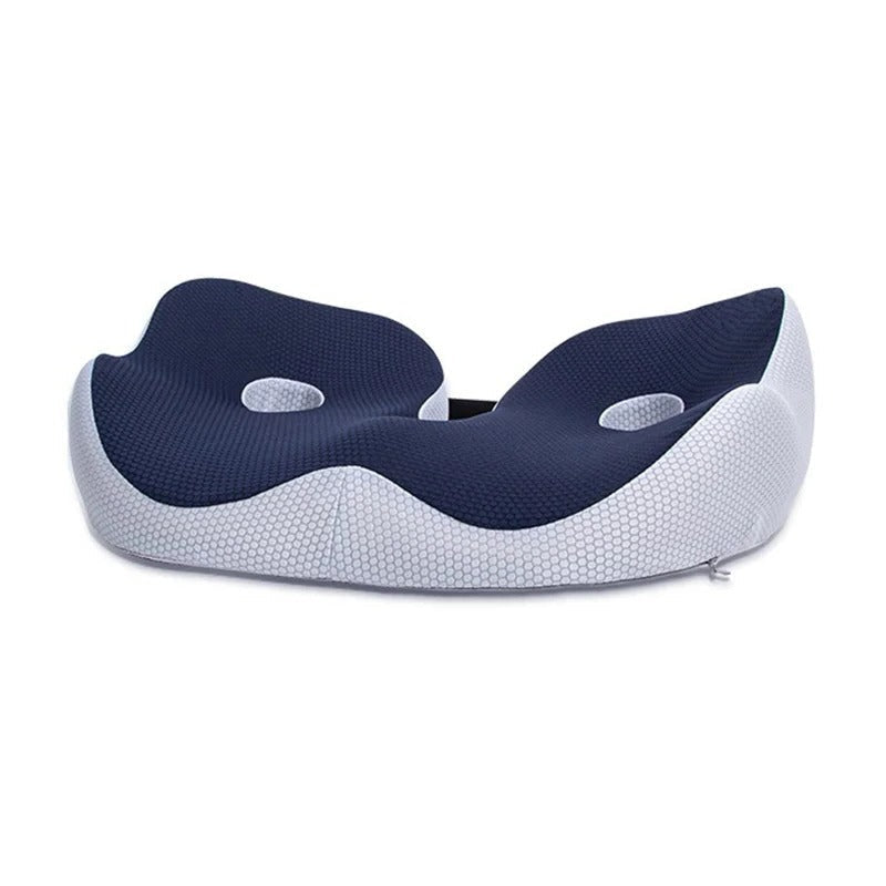 Memory Foam Seat Cushion with Tailbone Cutout for Office Chair, Car & Wheelchair – Ergonomic Support for Lower Back & Hip Pain Relief