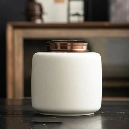 Pet Ashes Container with Locking Ceramic Lid