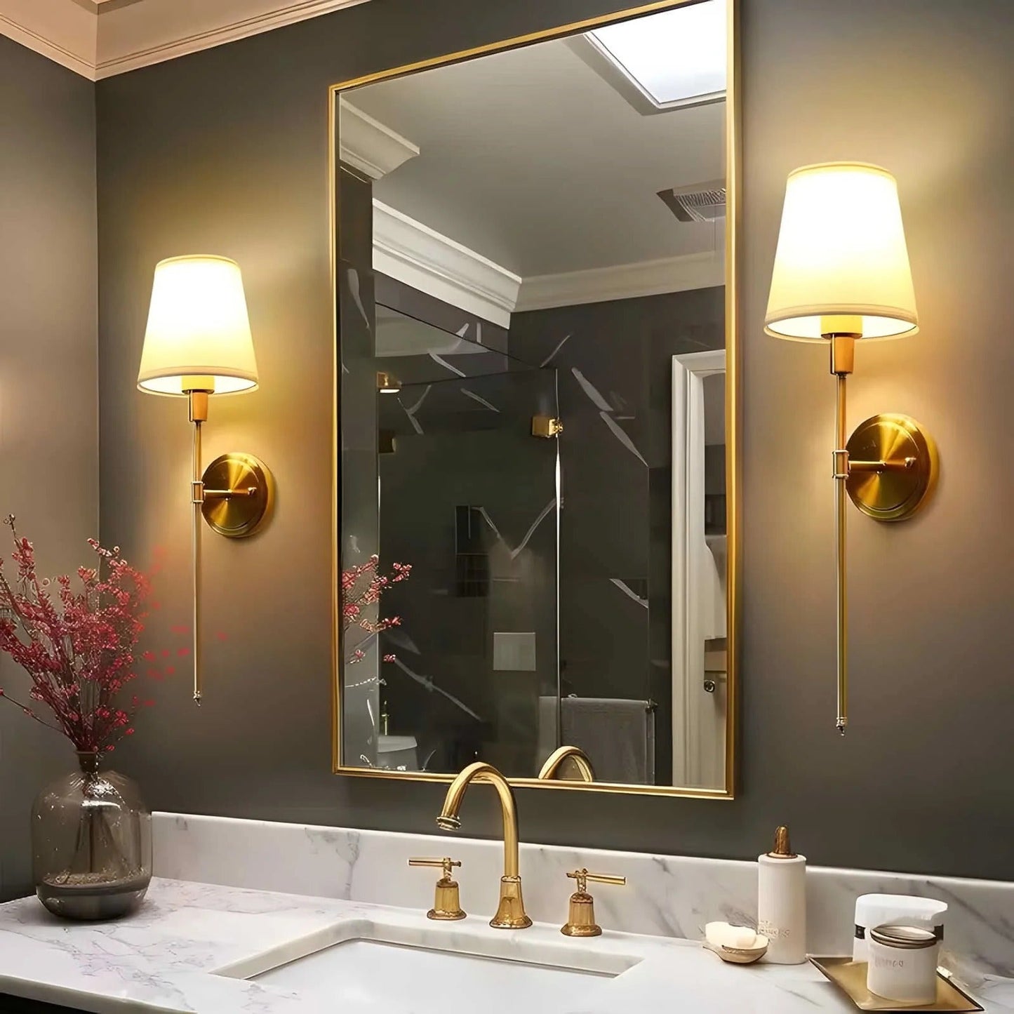 Easy Install Cordless Wall Lights Set of 2