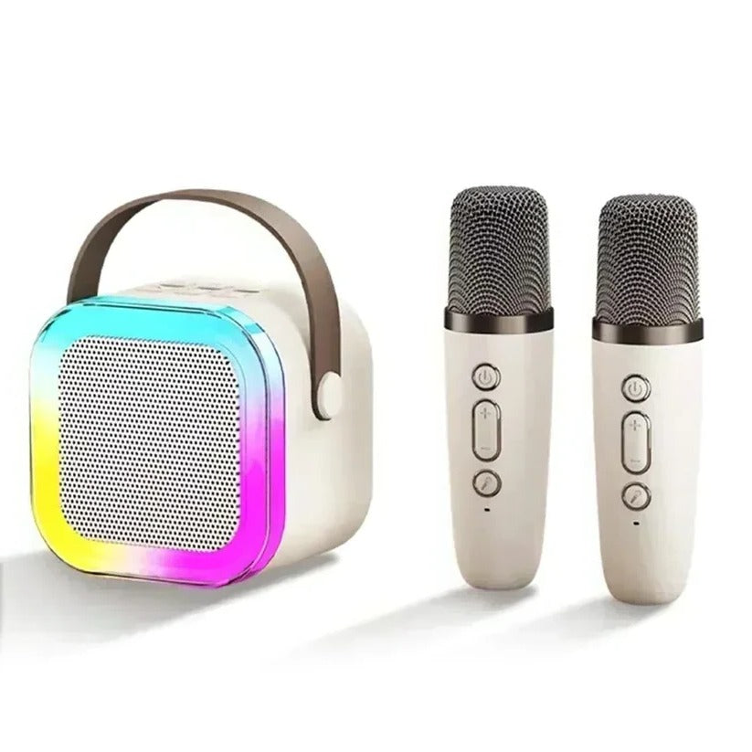 Portable Karaoke System with Bluetooth and Microphone